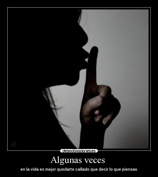 Algunas veces -