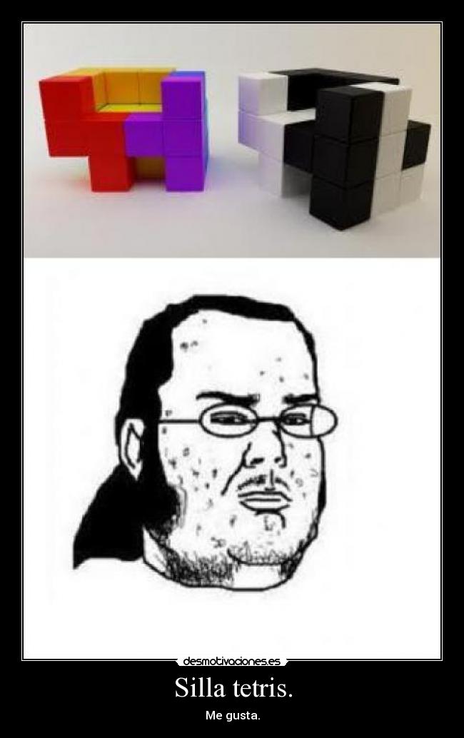 Silla tetris. - 