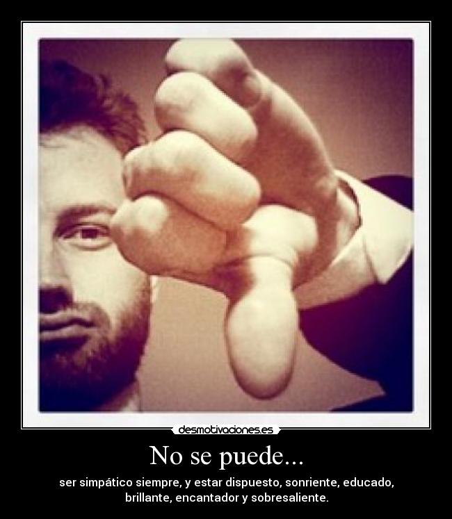 No se puede... - 