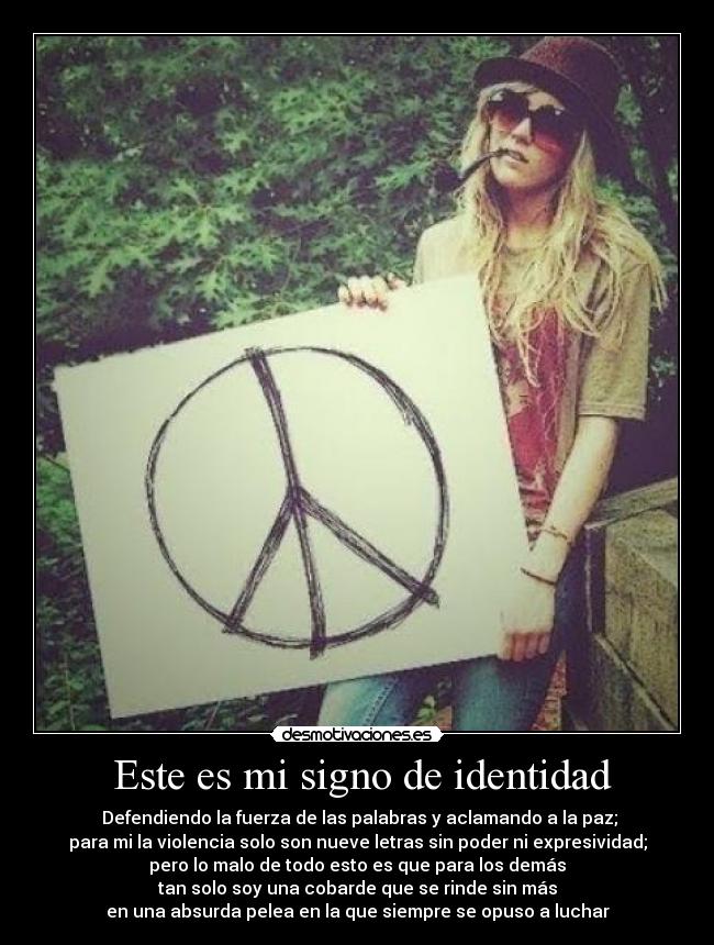 Este es mi signo de identidad -