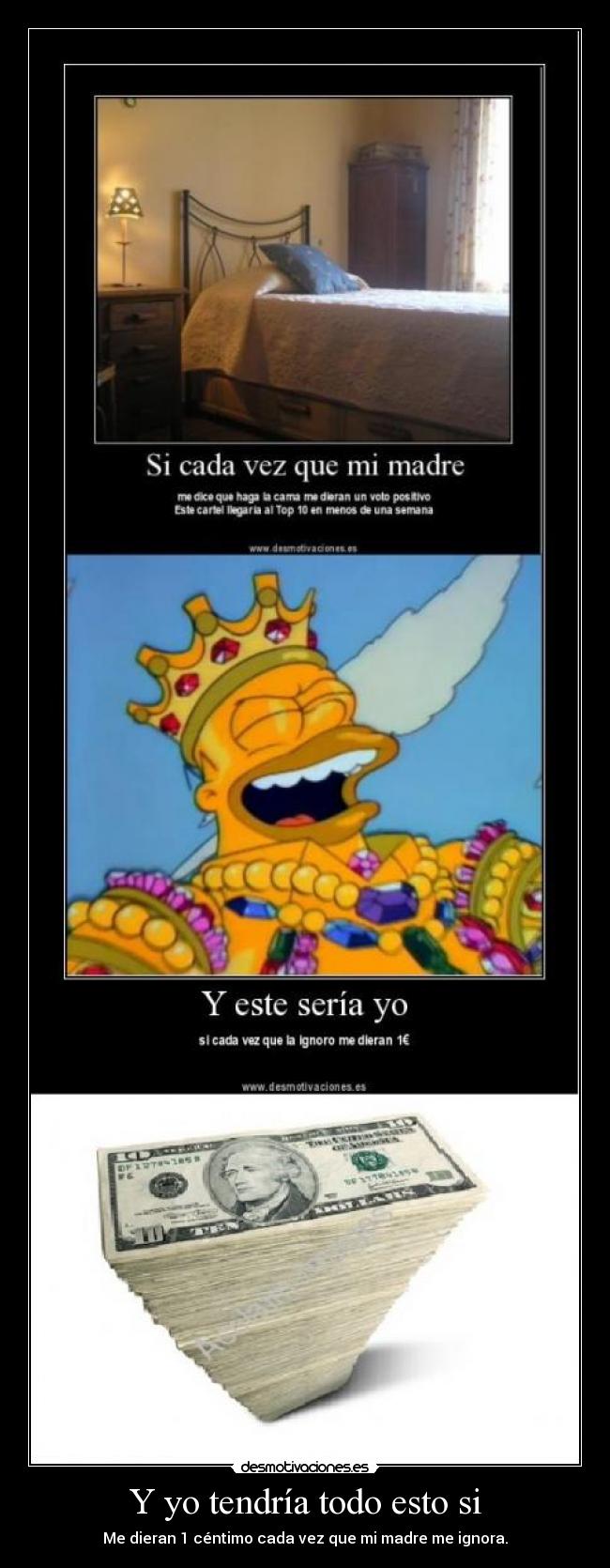 carteles dinero madre desmotivaciones