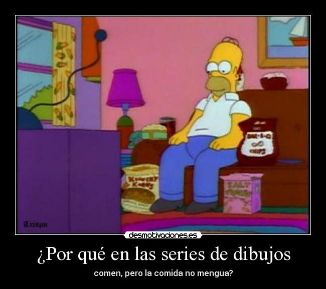 ¿Por qué en las series de dibujos - 