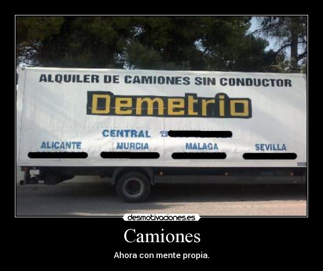 Camiones - Ahora con mente propia.