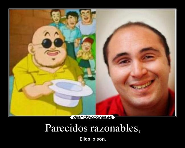 Parecidos razonables, - Ellos lo son.