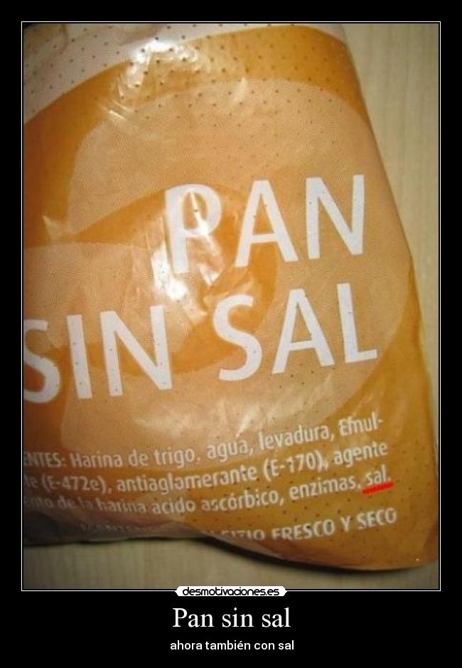 Pan sin sal - 