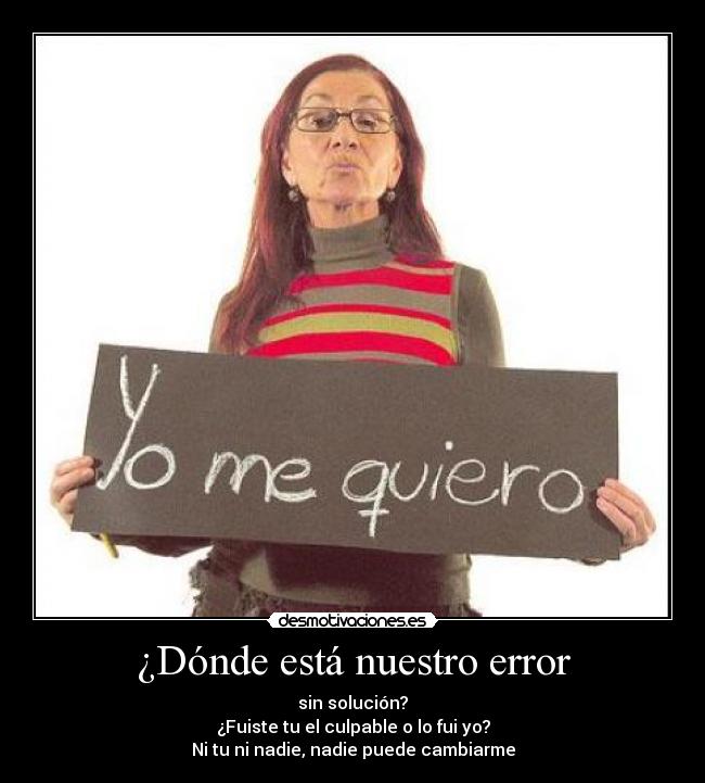 ¿Dónde está nuestro error - 