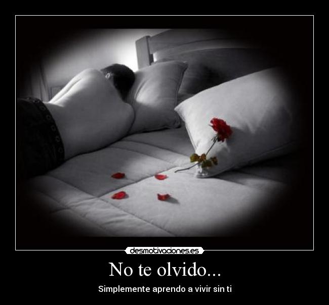 No te olvido... -