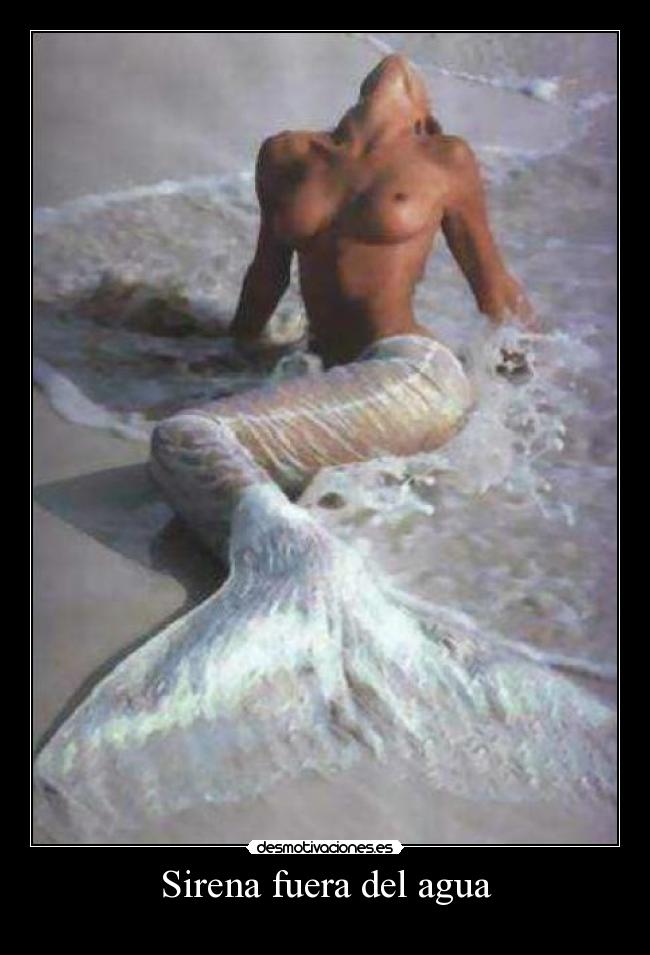 Sirena fuera del agua -