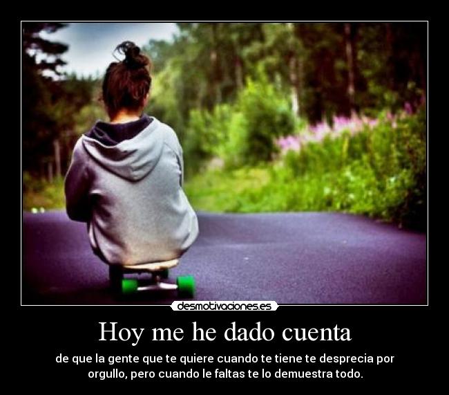 Hoy me he dado cuenta - 