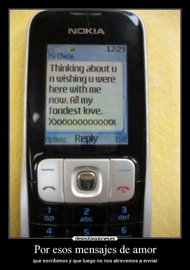 Por esos mensajes de amor - 