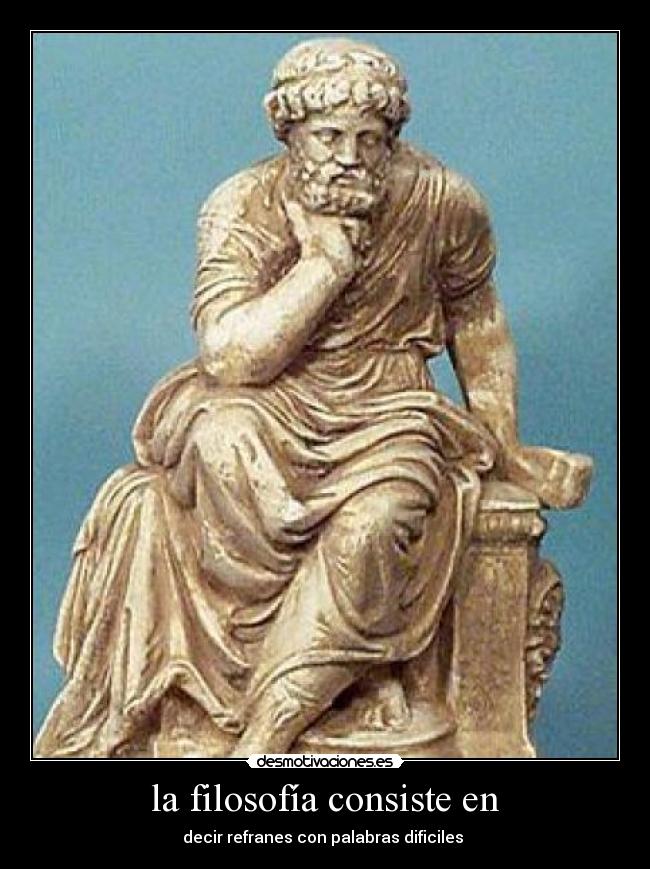 la filosofía consiste en -