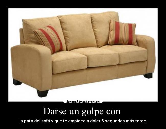 Darse un golpe con -