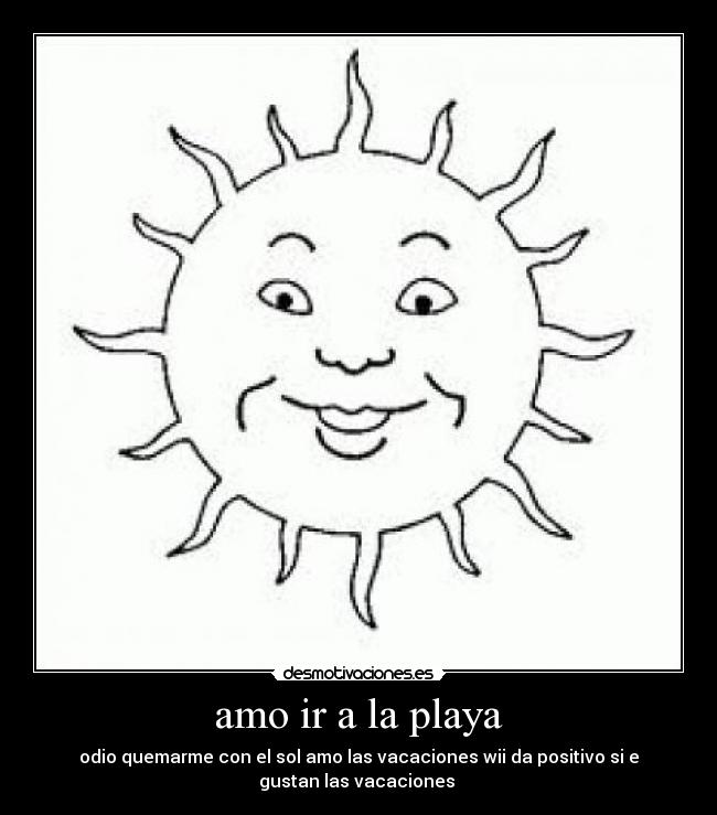 amo ir a la playa - 