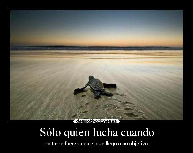 Sólo quien lucha cuando - 