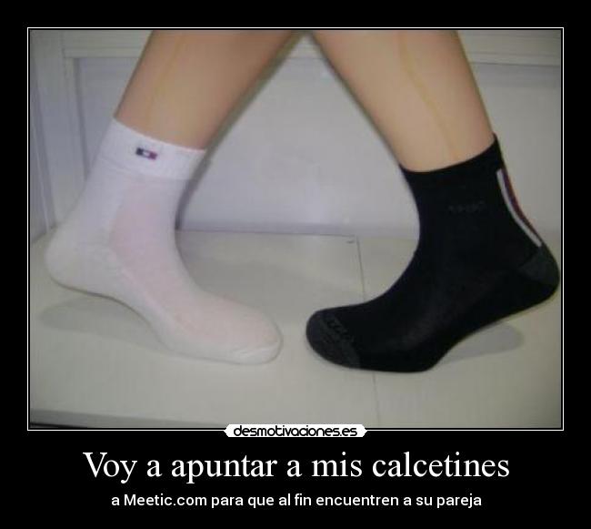 Voy a apuntar a mis calcetines - 