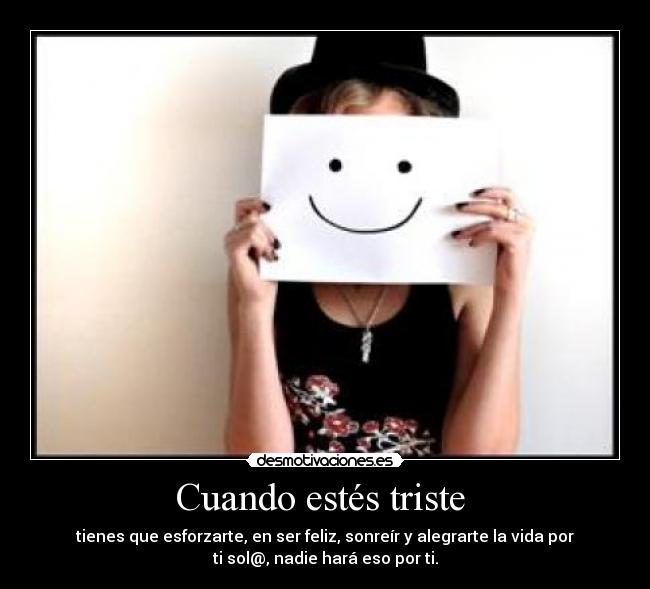 Cuando estés triste -