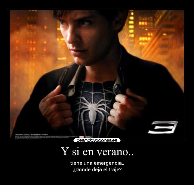 carteles verano spiderman desmotivaciones