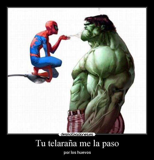 Tu telaraña me la paso -