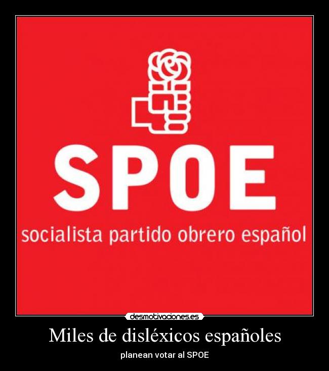 Miles de disléxicos españoles -