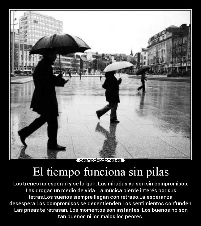 El tiempo funciona sin pilas -