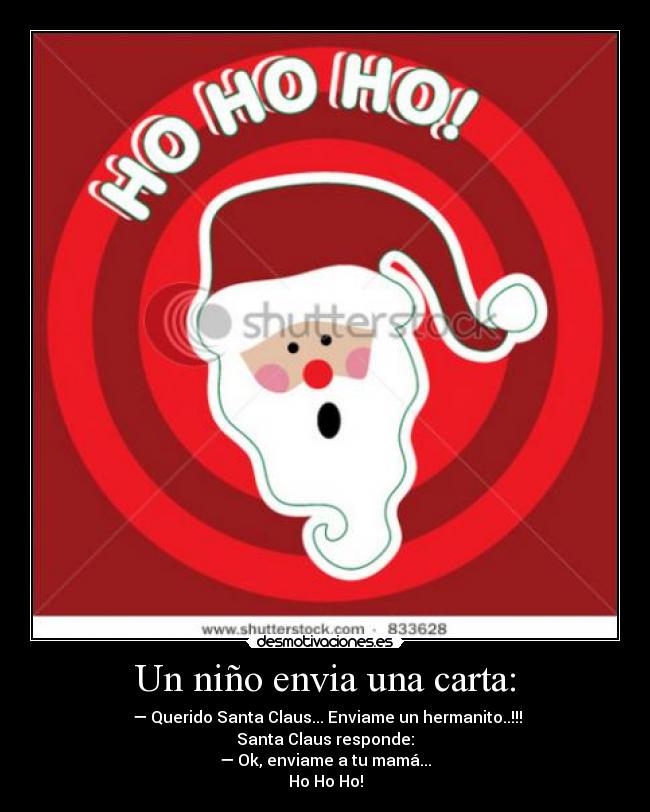 Un niño envia una carta: -