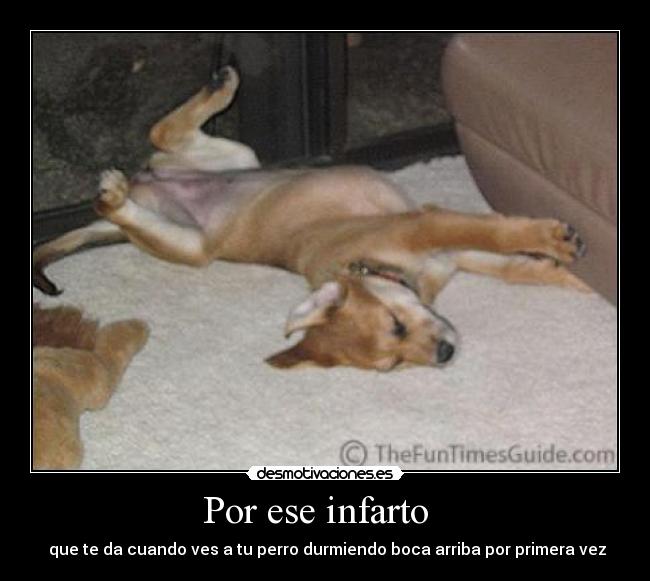 Por ese infarto -
