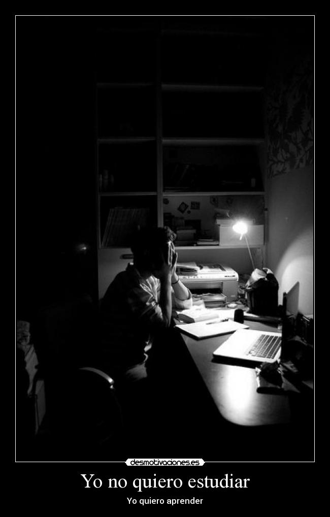 carteles estudiar aprender serio desmotivaciones
