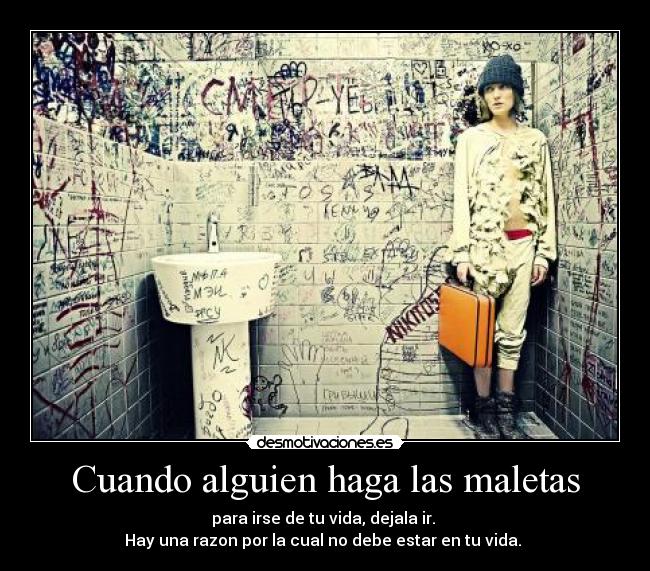 Cuando alguien haga las maletas -