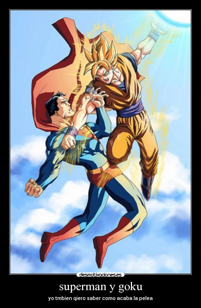 superman y goku -
