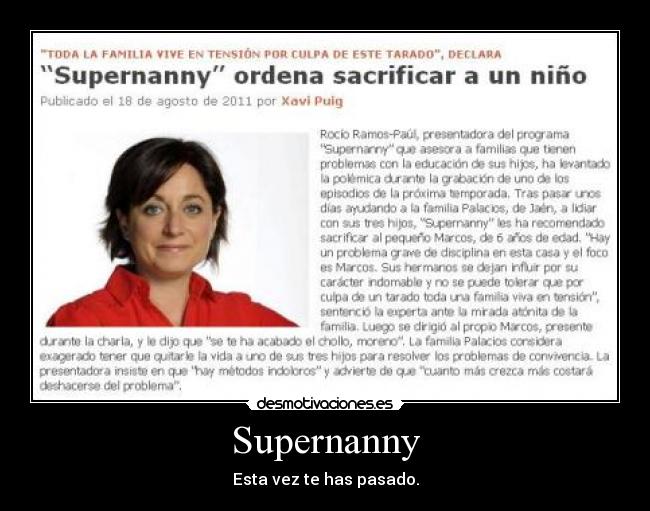 Supernanny - Esta vez te has pasado.