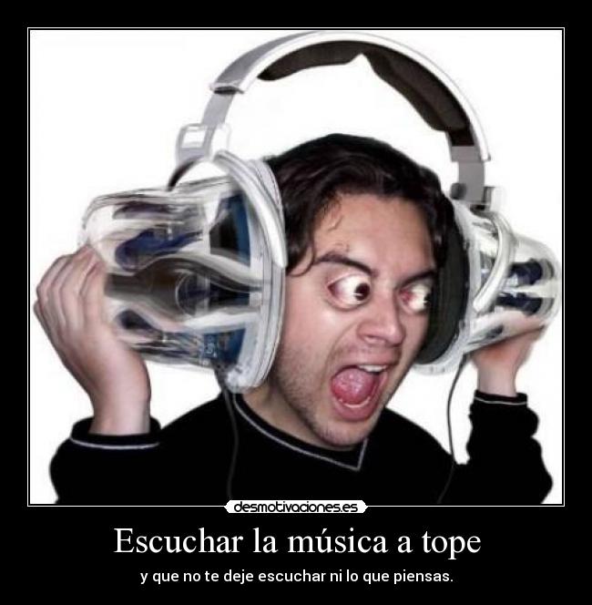 carteles musica escuchar musica tope desmotivaciones