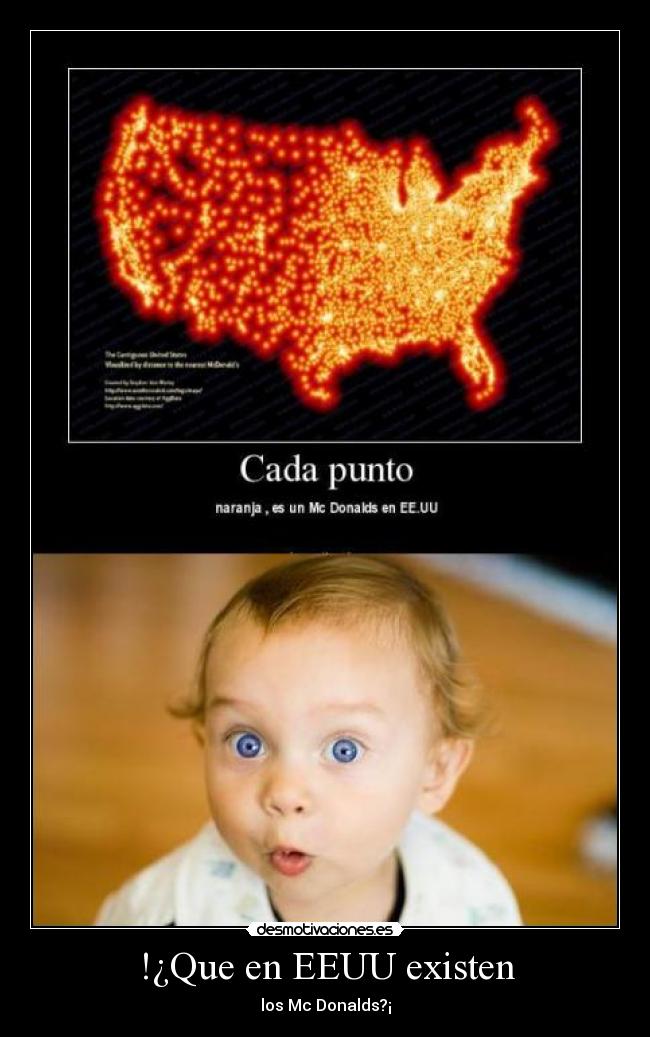 !¿Que en EEUU existen - los Mc Donalds?¡