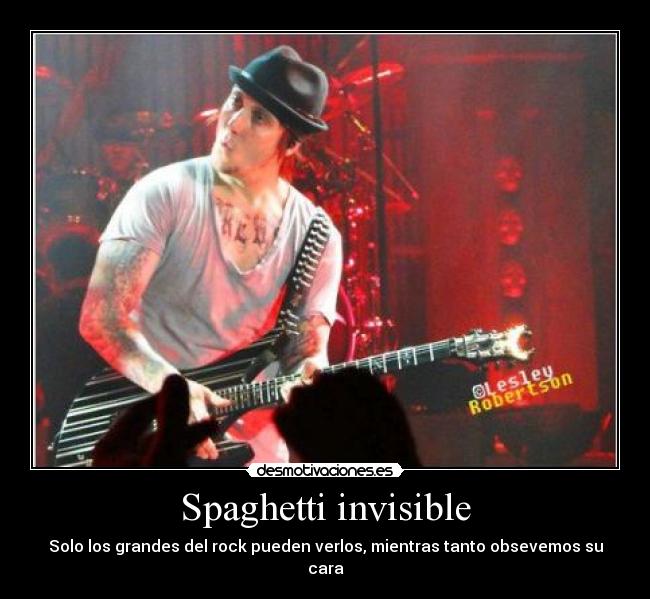 Spaghetti invisible -