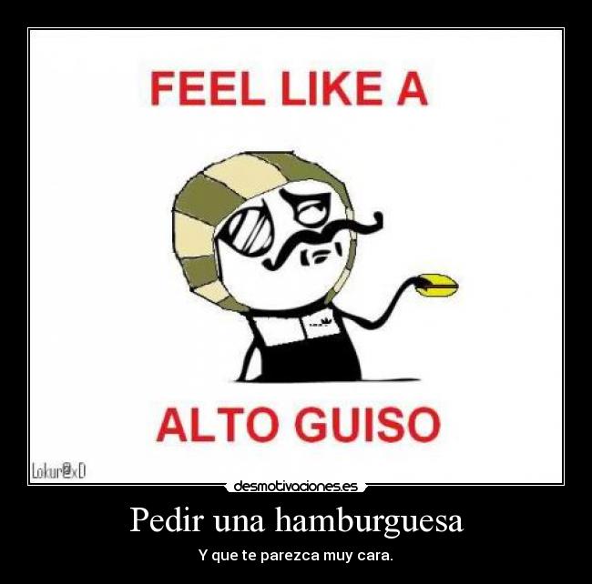 Pedir una hamburguesa - 