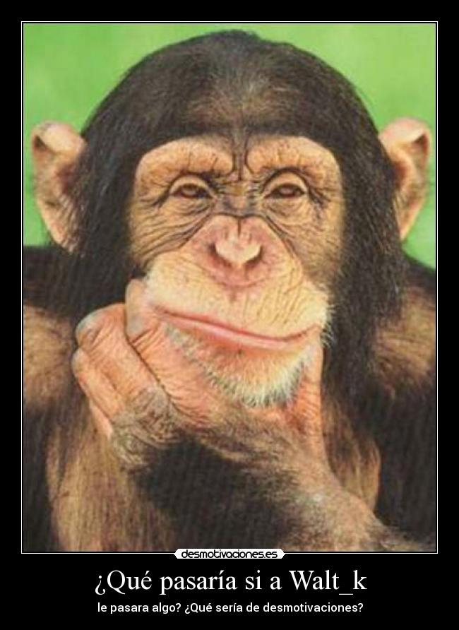 ¿Qué pasaría si a Walt_k - 
