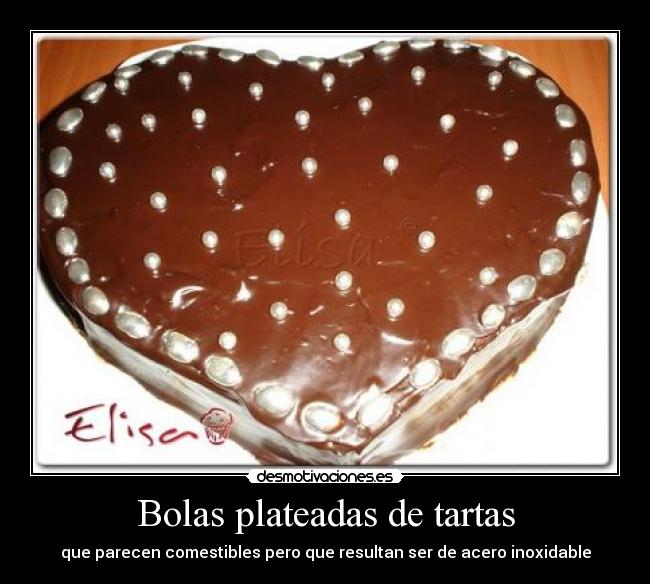 Bolas plateadas de tartas - 