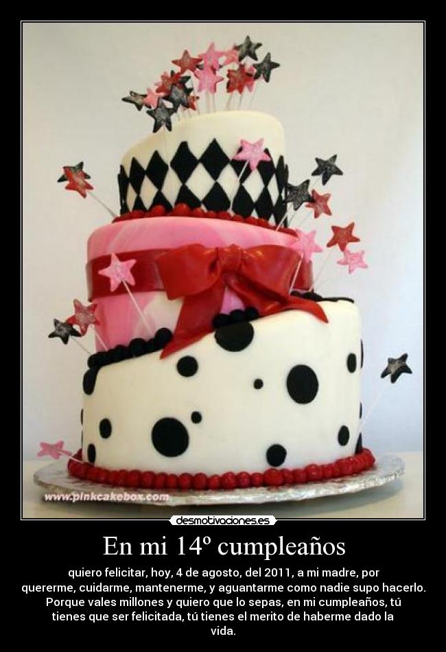 En mi 14º cumpleaños -
