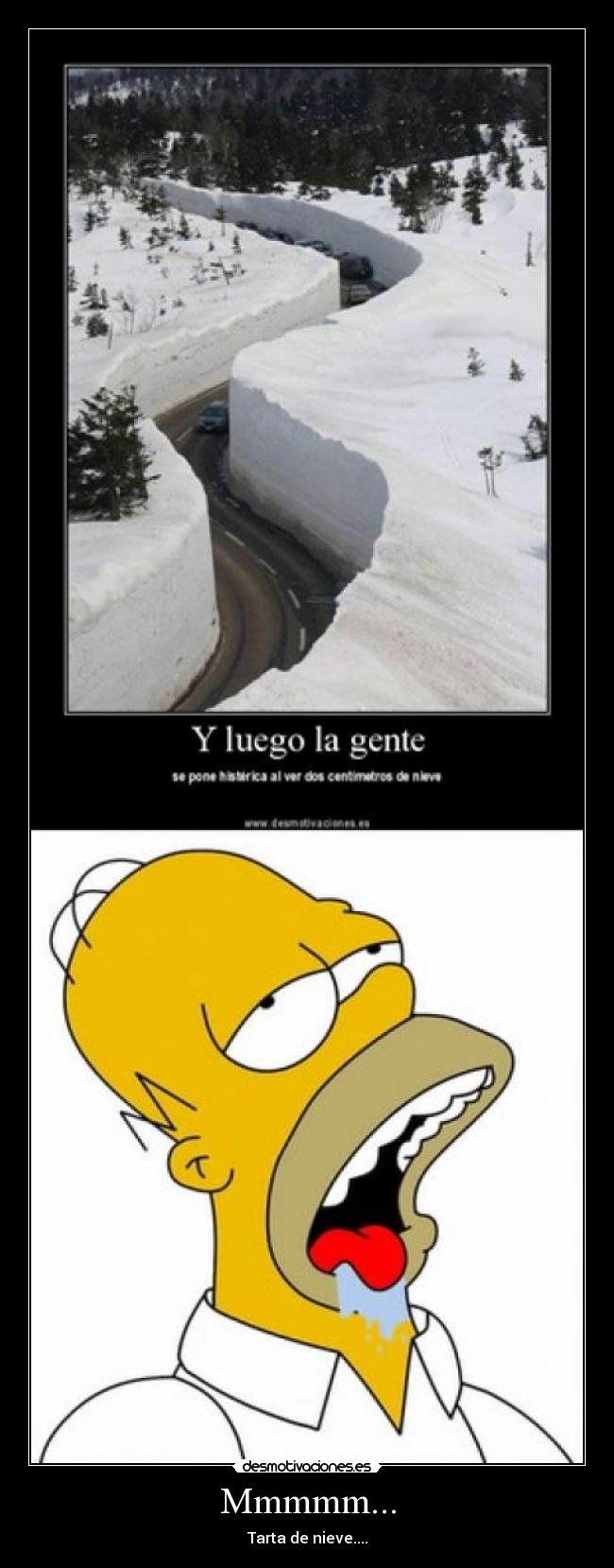 Mmmmm... - Tarta de nieve....