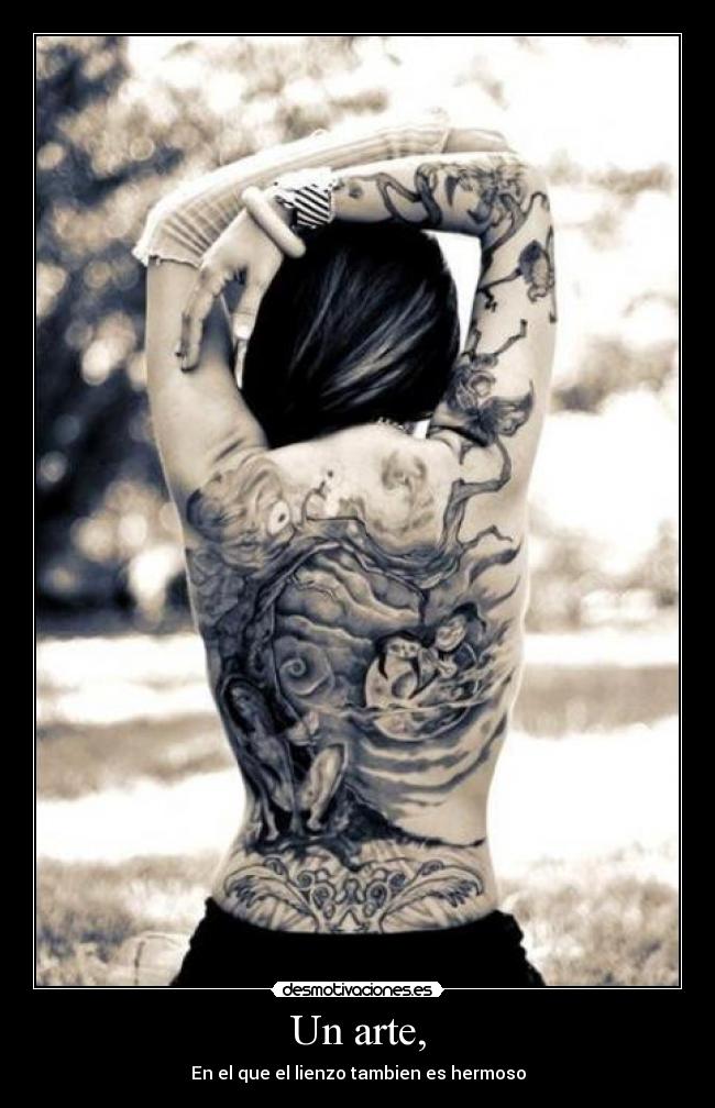 Un arte, - En el que el lienzo tambien es hermoso