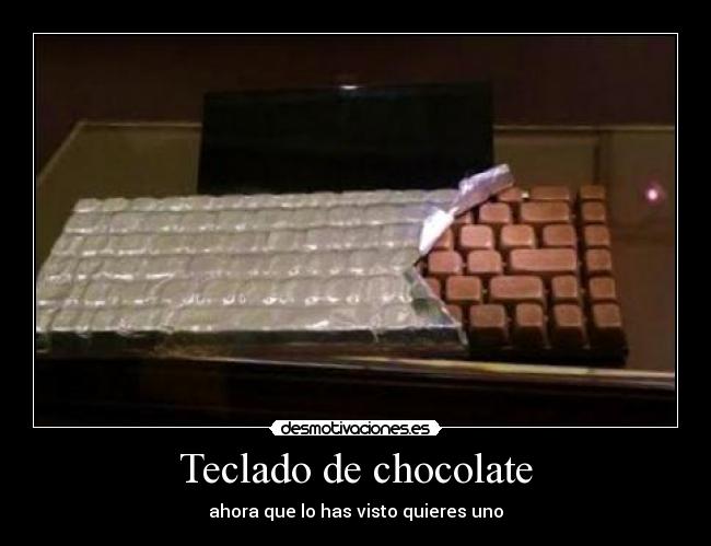 Teclado de chocolate -