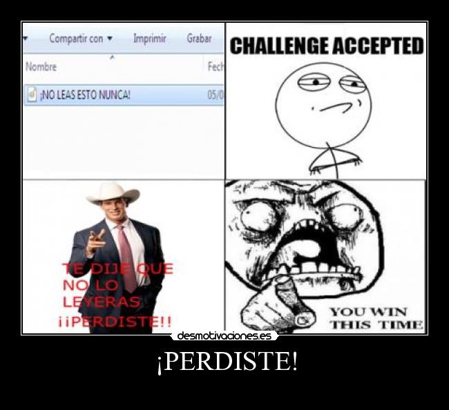 ¡PERDISTE! - 