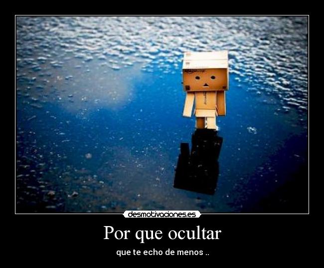 Por que ocultar -