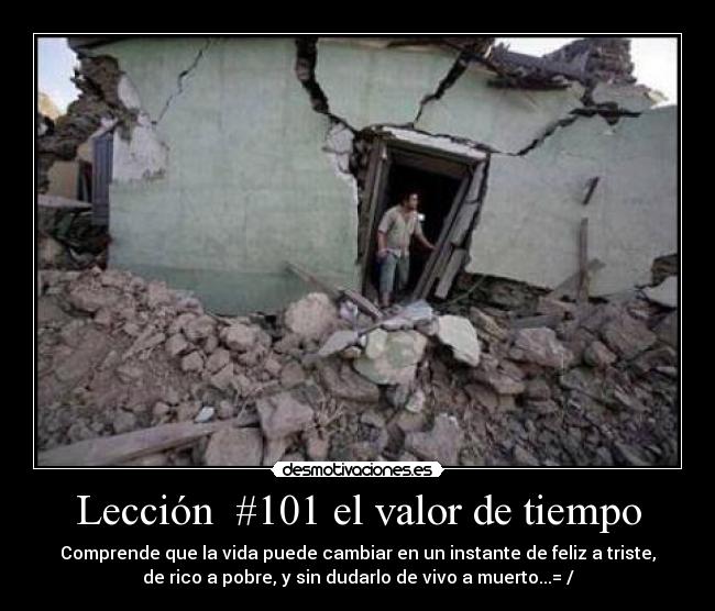 Lección #101 el valor de tiempo -
