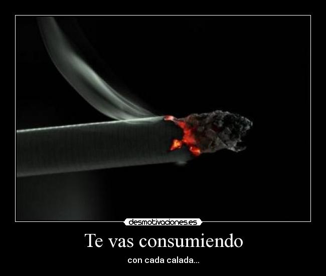 Te vas consumiendo - 