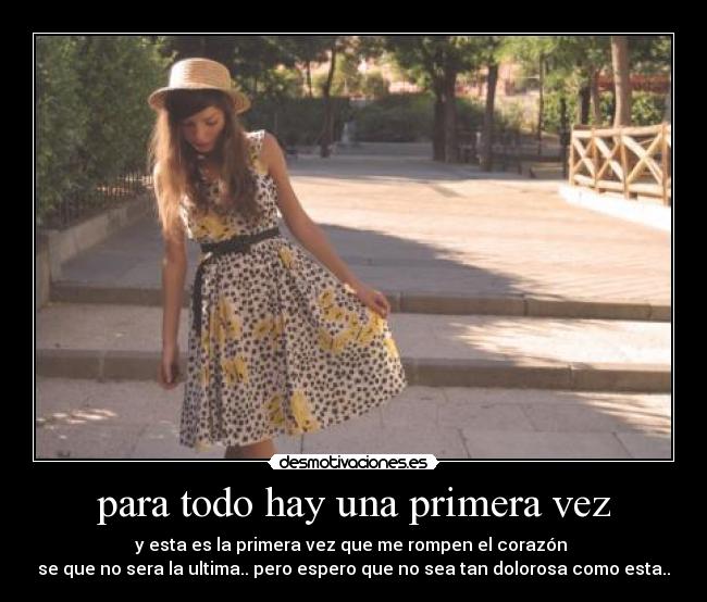 para todo hay una primera vez -