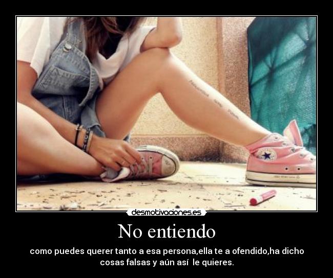 No entiendo -