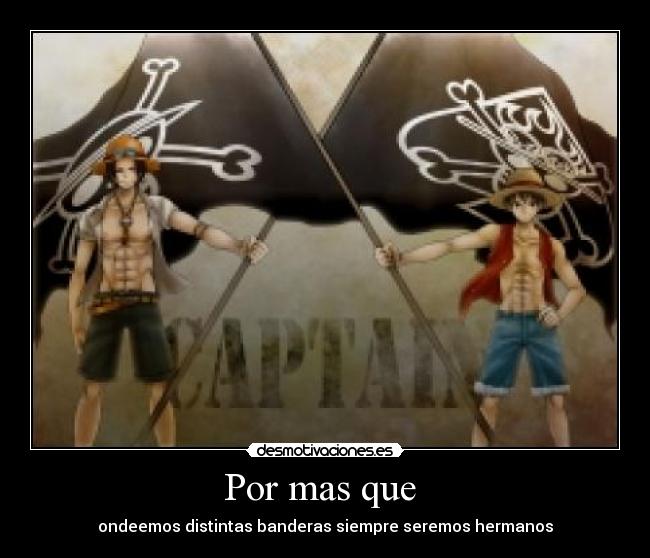 Por mas que - ondeemos distintas banderas siempre seremos hermanos