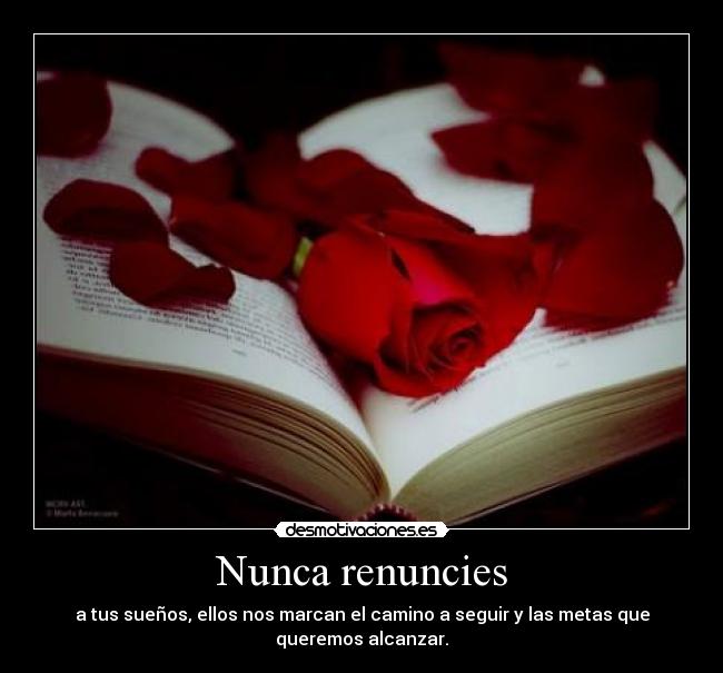 Nunca renuncies -