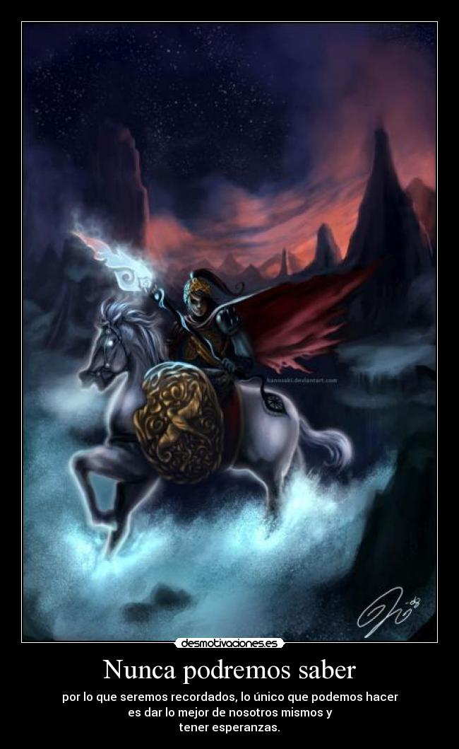 Nunca podremos saber -