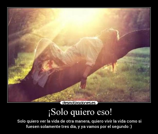 ¡Solo quiero eso! -